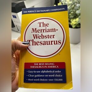The Merriam-Webster Thesaurus by Merriam-Webster 2005- 772 Pages.